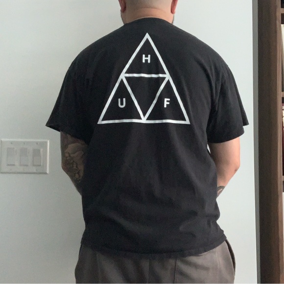 Black HUF t-shirt size XL - Picture 2 of 4